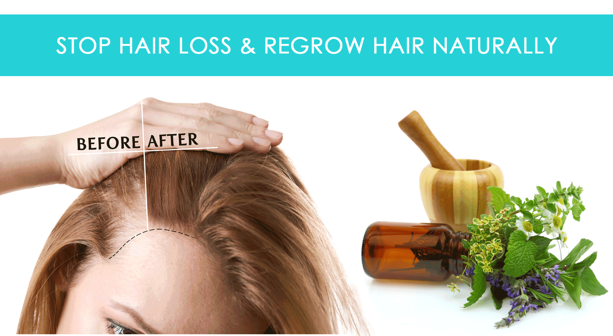 How to stop hair loss and regrow hair naturally - H2O Pure Blue