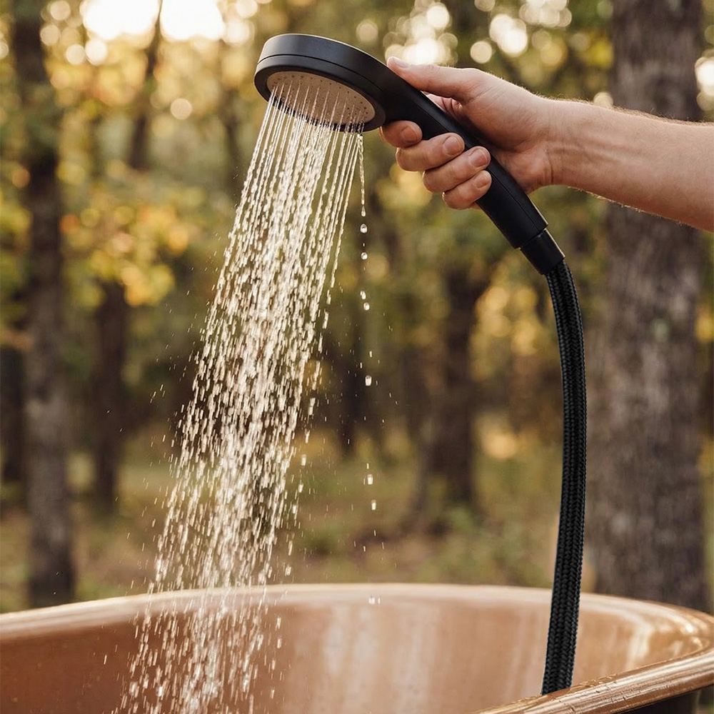 Pure Blue Handheld Power Shower - Ionic and High Pressure - Image 2
