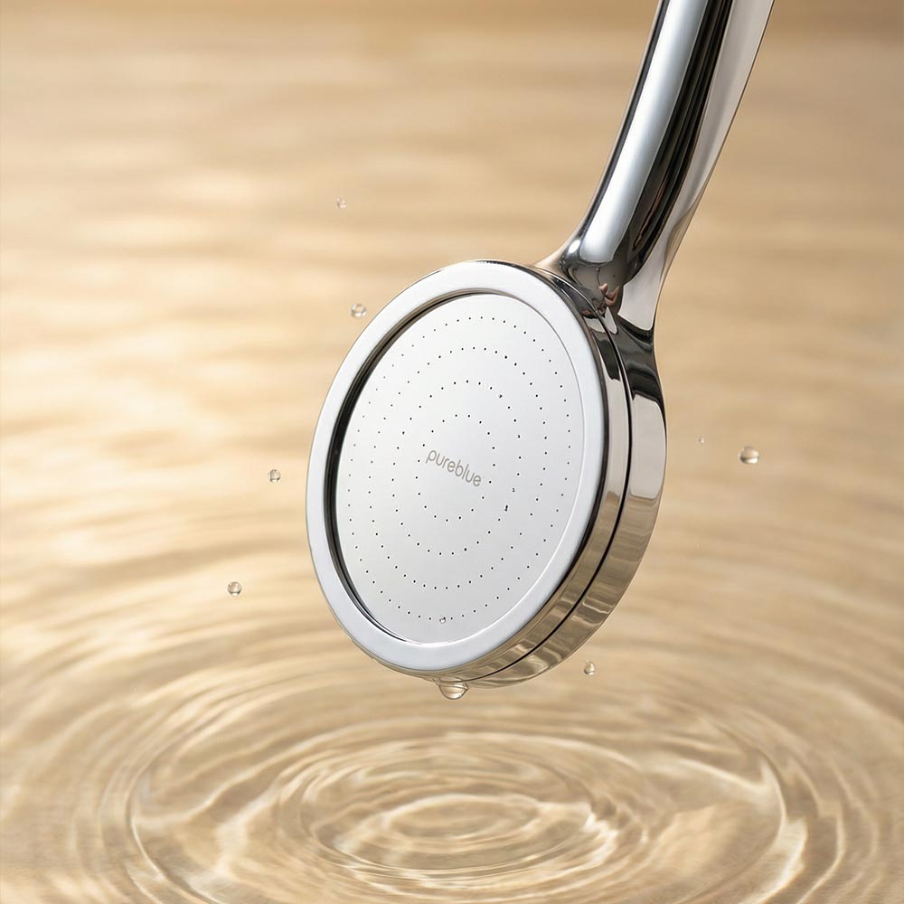 Pure Blue Handheld Power Shower - Ionic and High Pressure