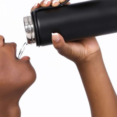 Water Bottle With Hot And Cold Water Lid - Copper Insulated, Stainless Steel