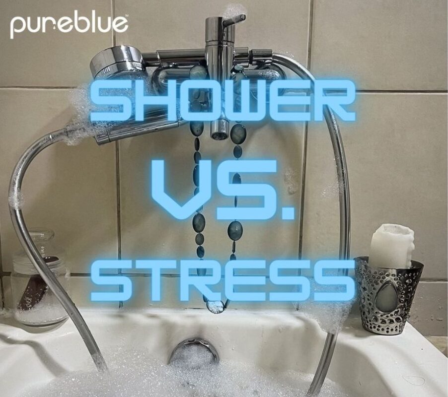 Take shower to reduce stress
